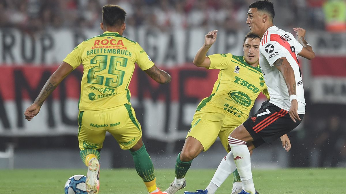 River no pudo ante Defensa y Justicia, empató y puso picante a la Superliga