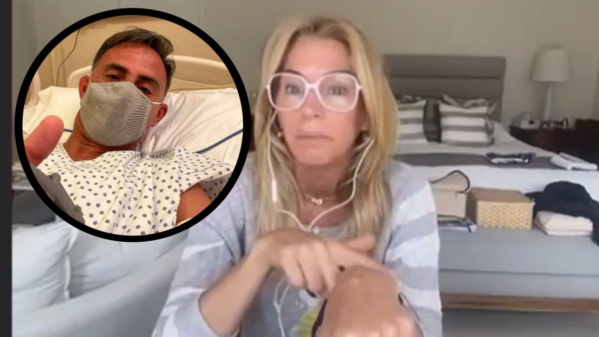 Yanina Latorre se mostró angustiada por la salud de su marido.