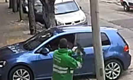 barrendero justiciero: le quisieron robar el auto y un empleado de limpieza municipal ahuyento a los delincuentes a escobazos barrendero justiciero: le quisieron robar el auto y un empleado de limpieza municipal ahuyento a los delincuentes a escobazos