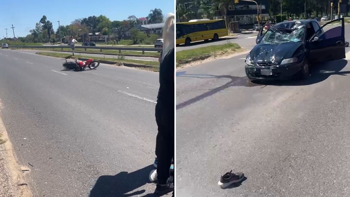El accidente ocurrió este domingo alrededor de las 14:30 sobre la Ruta 1