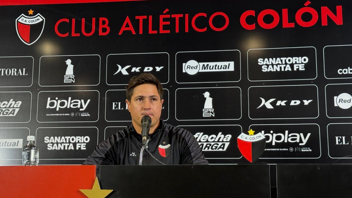 Ezequiel Medrán lamentó en conferencia de prensa que Colón no haya podido sumar de a tres ante Mitre.