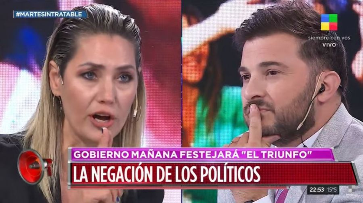 Carolina Losada y Diego Brancatelli se cruzaron en Intratables.