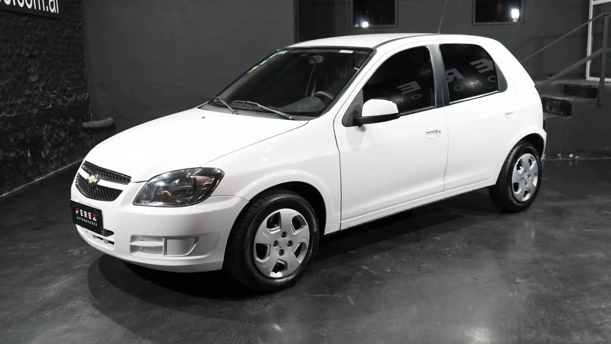 El Chevrolet Celta 1.4 es uno de los modelos más accesibles.