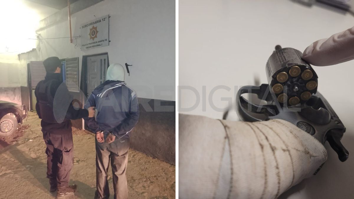 El joven de 20 años fue trasladado a la Seccional N°12. Tenía consigo un arma de fuego.