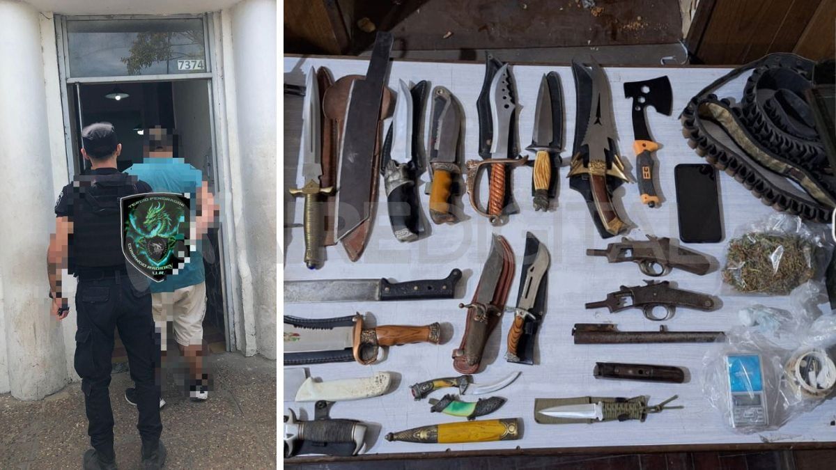 Santa Fe: detuvieron a un hombre y secuestraron un arsenal