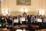 El acto se desarrolló en el recinto y fue encabezado por el presidente provisional del Senado, Felipe Michlig. El acto se desarrolló en el recinto y fue encabezado por el presidente provisional del Senado, Felipe Michlig.