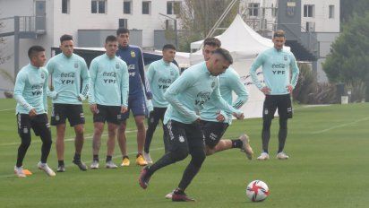 La selección argentina olímpica arrancó una nueva semana de trabajo