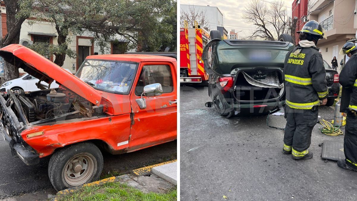 Chocaron una camioneta y un auto en le macrocentro de la ciudad de Santa Fe&nbsp;