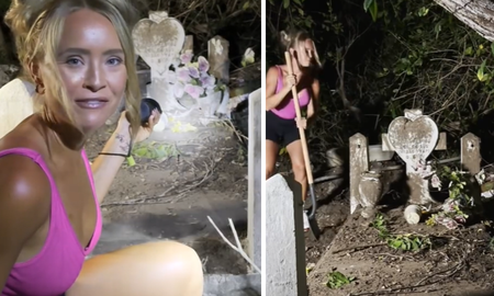 Una joven sorprendió a todos al mostrar que limpia tumbas de un cementerio. Una joven sorprendió a todos al mostrar que limpia tumbas de un cementerio.