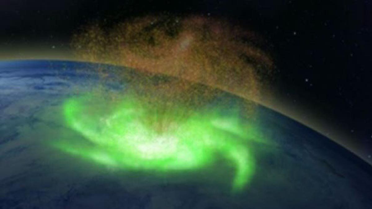 La imagen del huracán espacial fue capturada por cuatro satélites DMSP (Programa de Satélites Meteorológicos de Defensa).