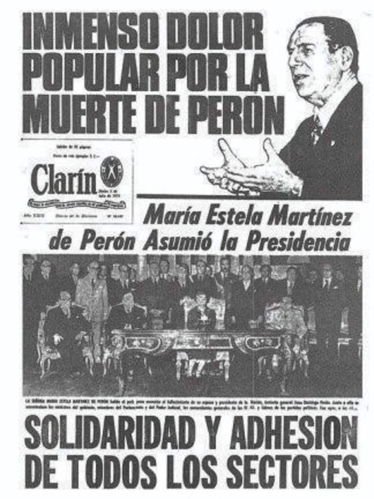 El 1 de julio de 1974, fallecía Juan Domingo Perón.