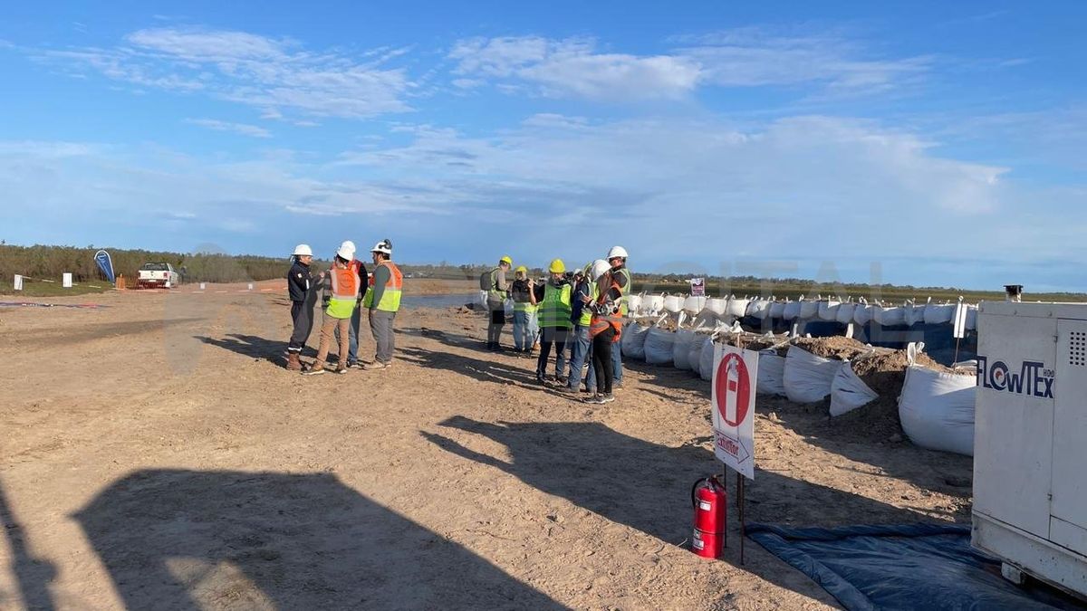 Así fue la terminación del cruce de la Laguna en la zona de Rincón. Así fue la terminación del cruce de la Laguna en la zona de Rincón.