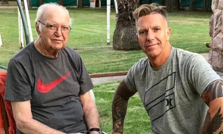 Alejandro Fantino junto a su padre Alejandro Fantino junto a su padre