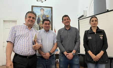 El ministro de Justicia y Seguridad de Santa Fe, Pablo Cococcioni, encabezó el acto. El ministro de Justicia y Seguridad de Santa Fe, Pablo Cococcioni, encabezó el acto.