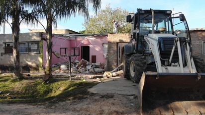 Esperanza: derribaron un búnker de venta de drogas en el barrio La Orilla