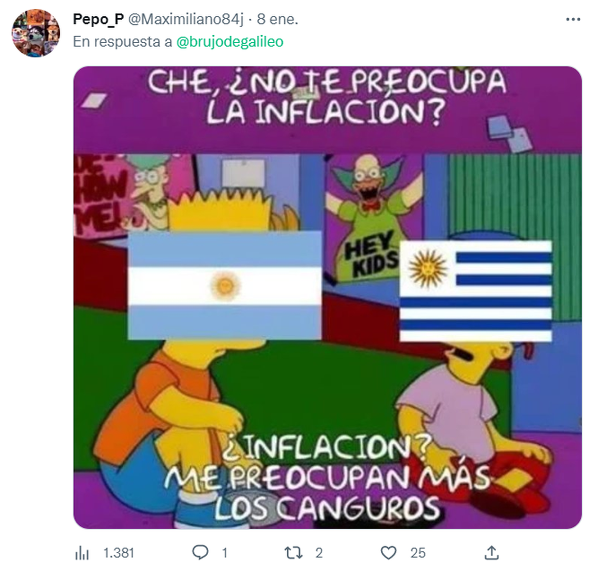 Tras la viralización del tuit, surgieron memes como respuesta.