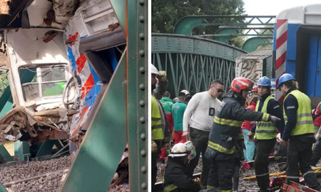 Las impactantes imágenes del choque de trenes en Palermo. Las impactantes imágenes del choque de trenes en Palermo.
