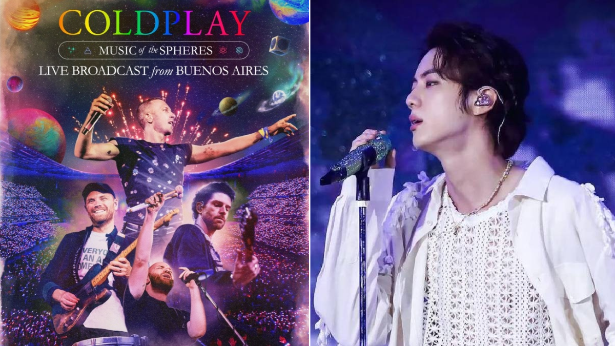 El concierto de Coldplay junto a Jin de BTS en Argentina se transmitirá en los cines de todo el mundo.