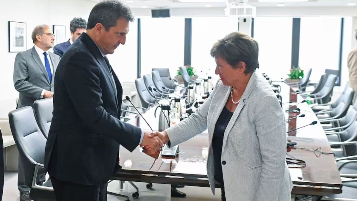 Sergio Massa con Kristalina Georgieva