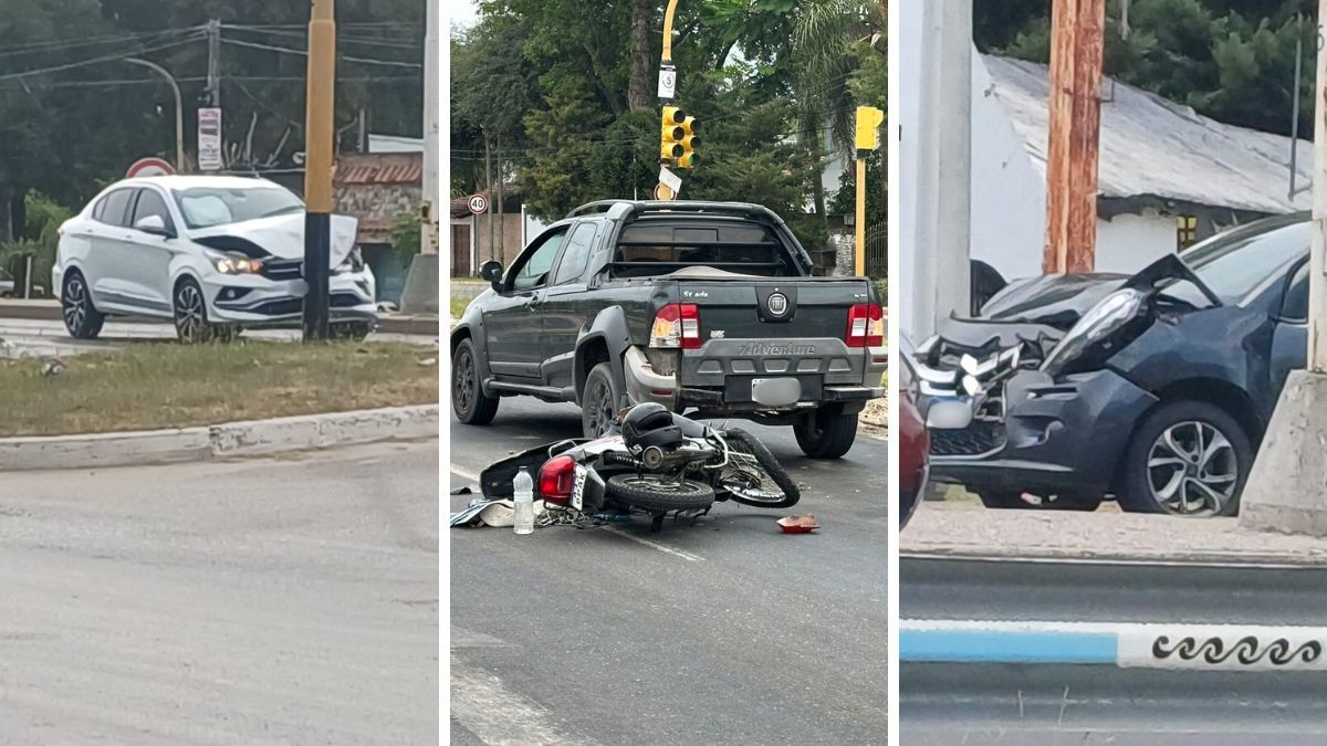 Hubo tres accidentes de tránsito en menos de cuatro horas sobre Ruta Provincial 1