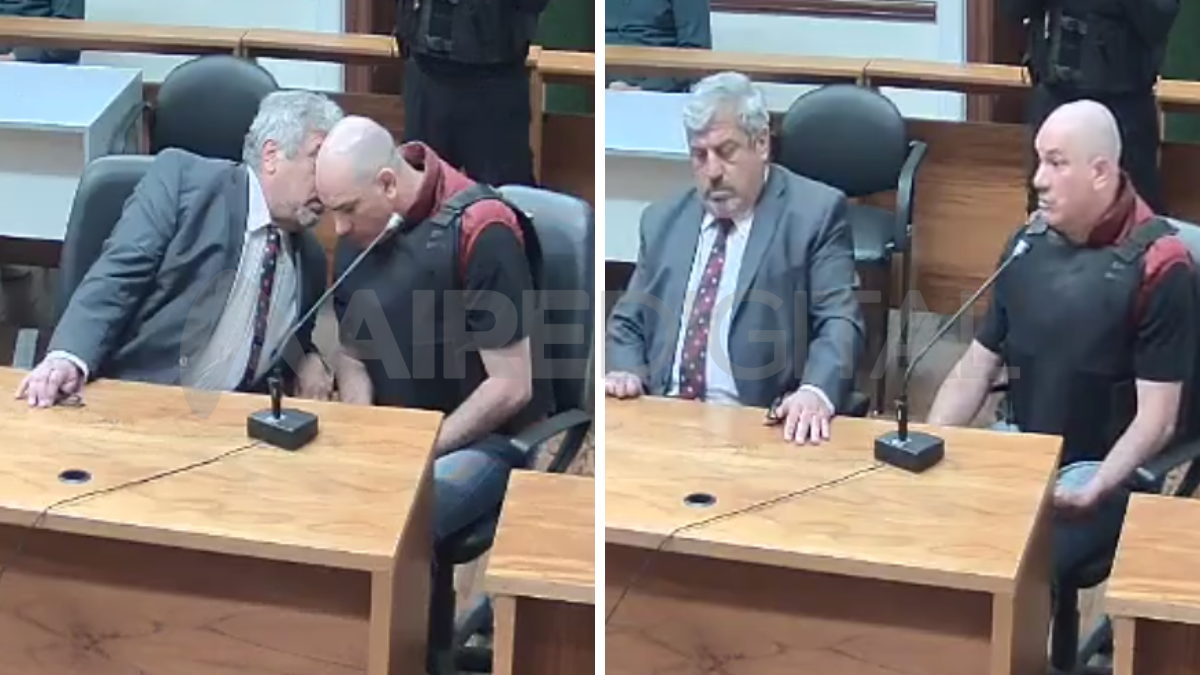 Orlando Nano Leiva llevaba un chaleco antibalas mientras declaraba ante la Justicia.