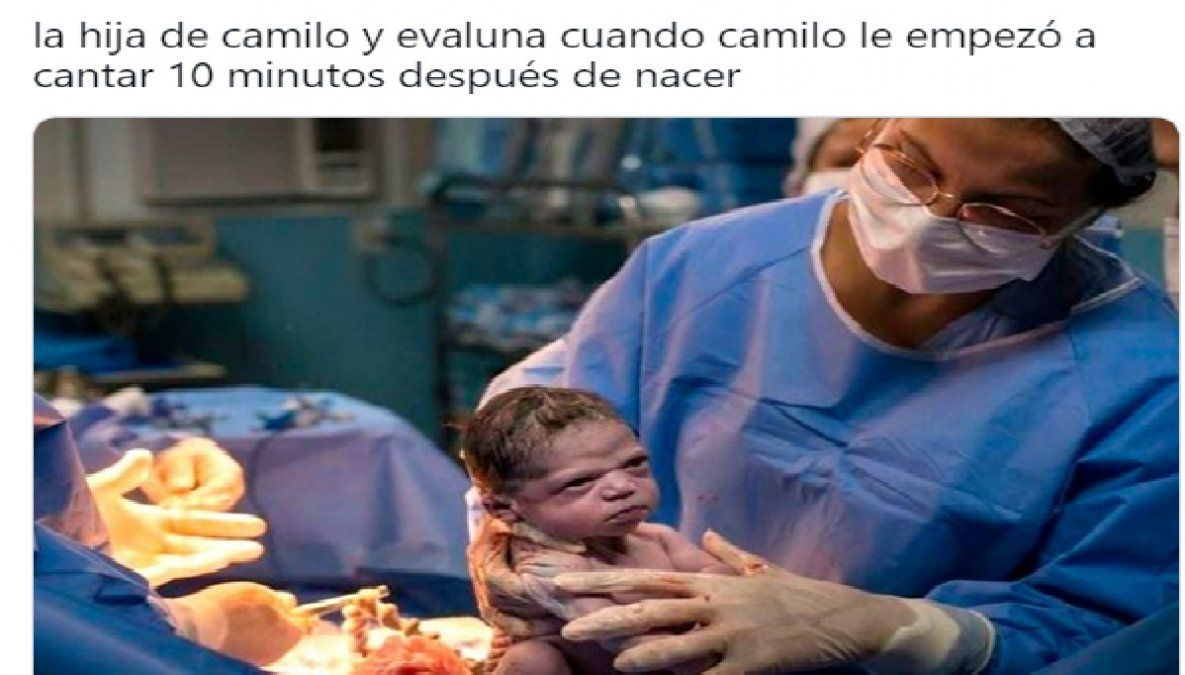 Estallaron los memes tras el nacimiento de la hija de Evaluna Montaner y Camilo