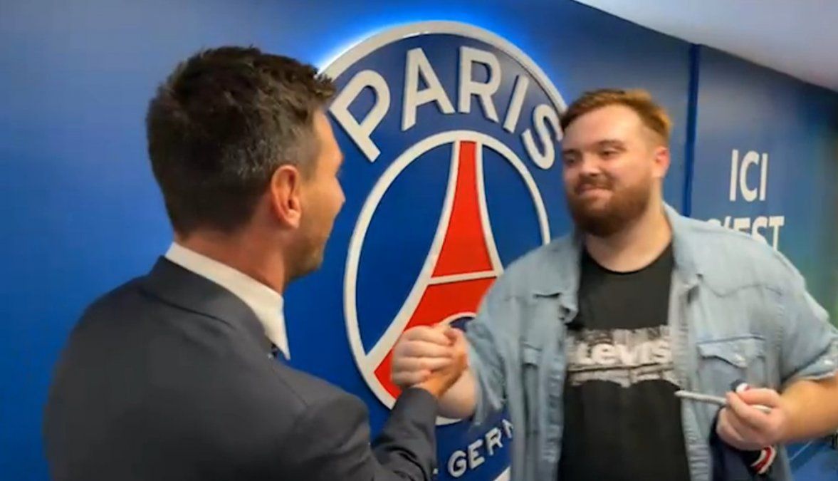 Ibai Llanos y Lionel Messi.