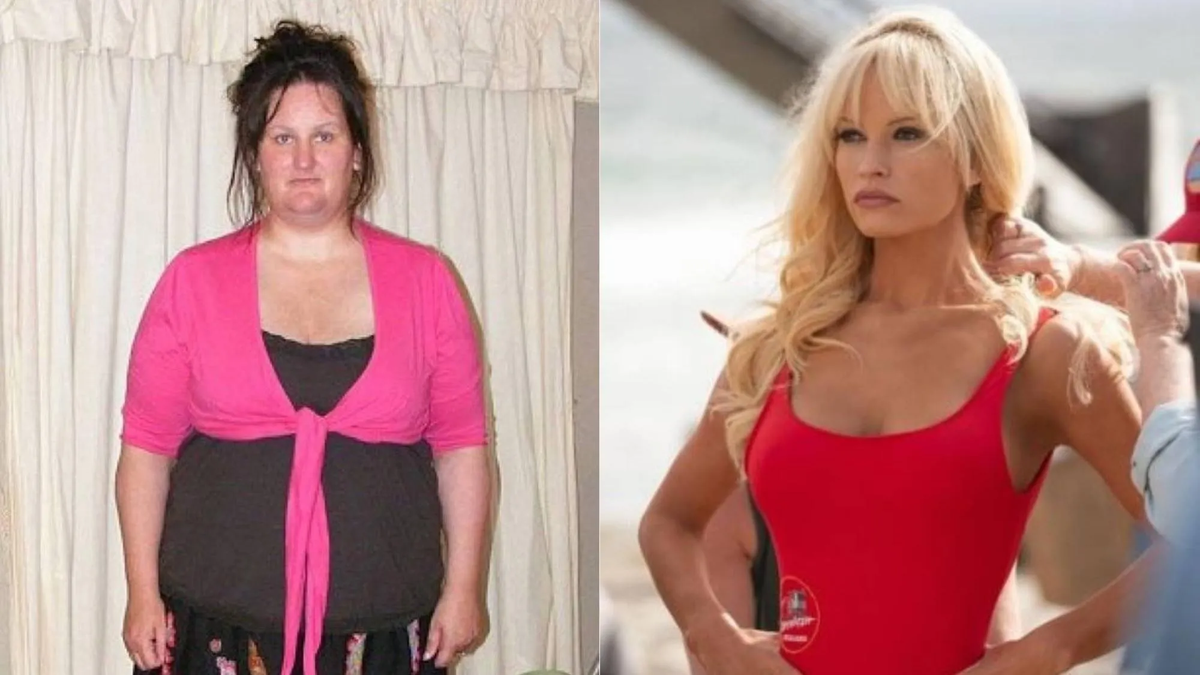 Pesaba 165 kilos, bajó 90 y ahora la confunden con Pamela Anderson.