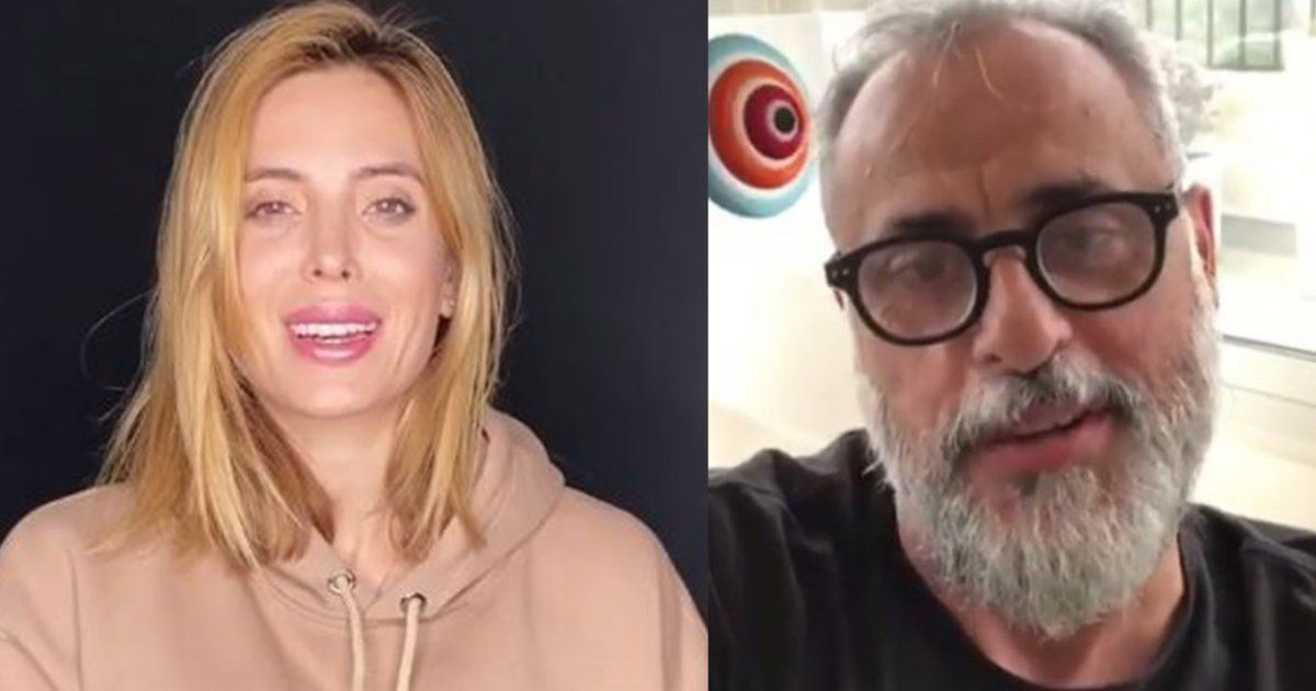 El periodista casi no reconoce a la modelo.