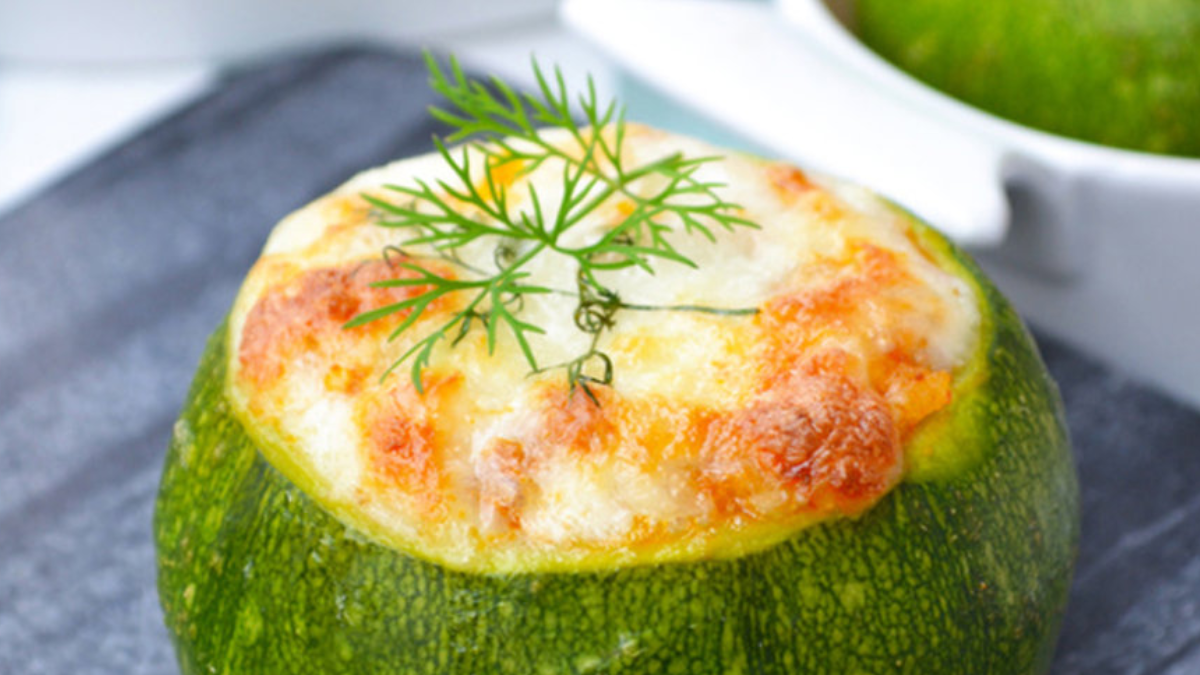 Receta de zapallitos rellenos sin carne.