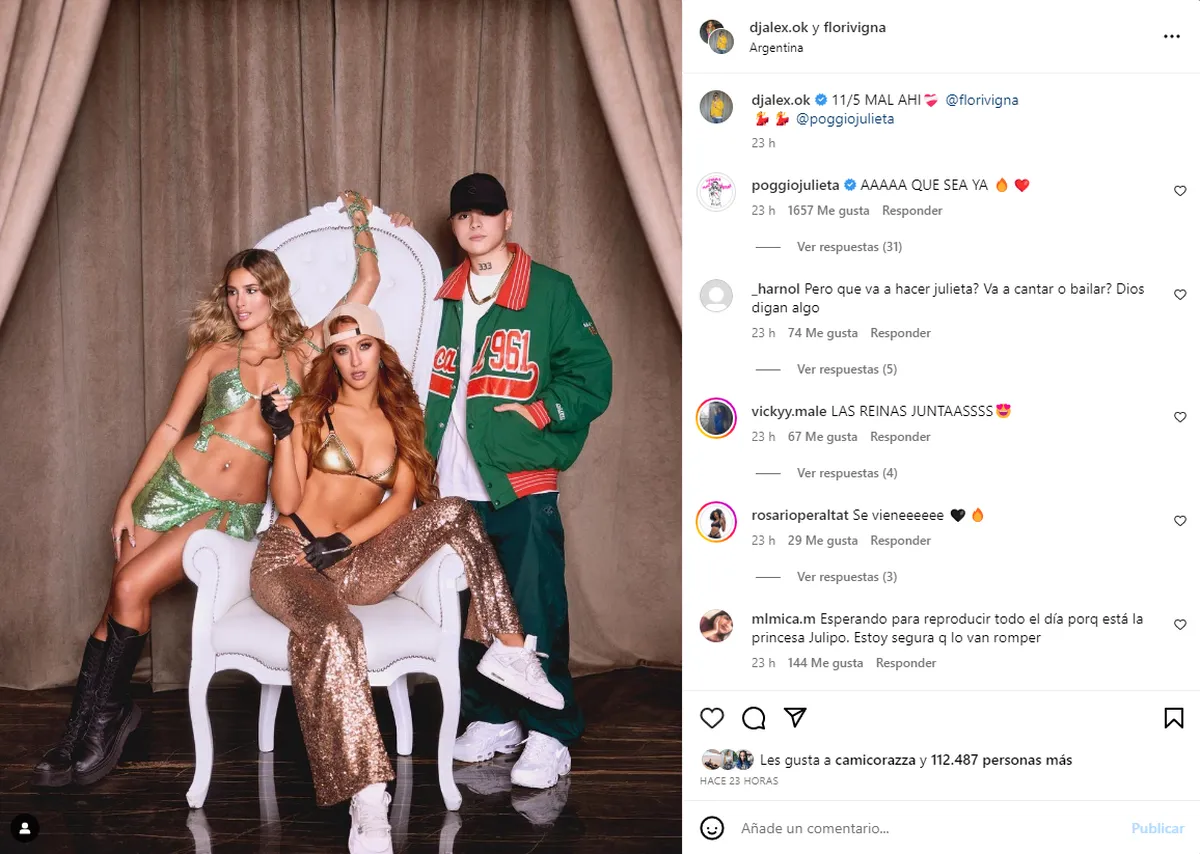 Julieta Poggio protagonizará el próximo videoclip de una de las artistas del momento.