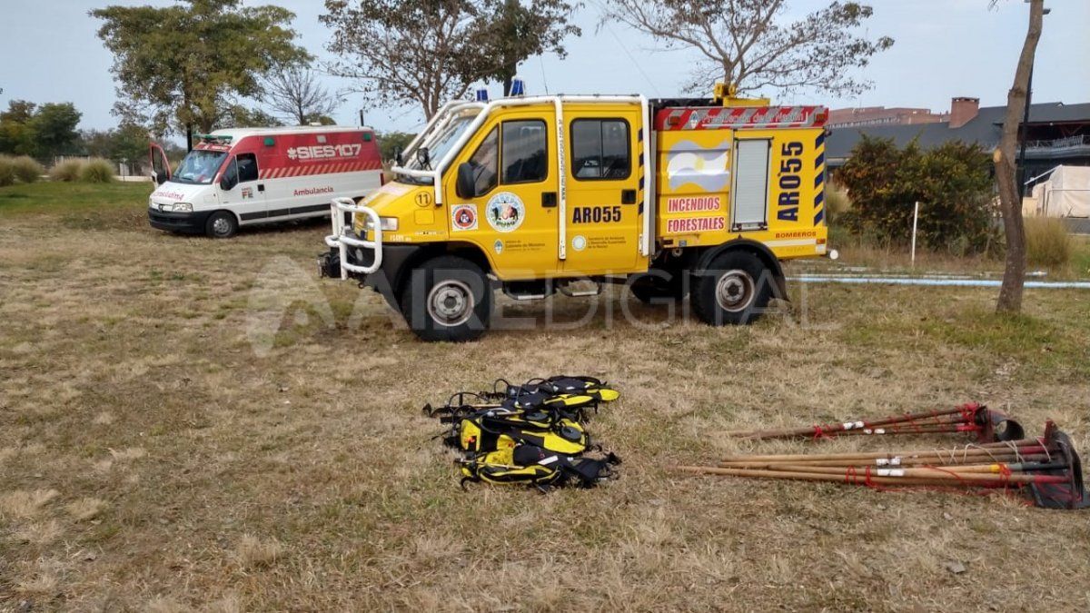 Tambi&eacute;n estuvo presente personal del servicio de emergencias 107 para asistir urgencias de los brigadistas.&nbsp;