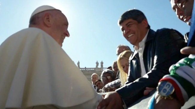 Encuentro en el Vaticano entre el papa Francisco y Pablo Moyano