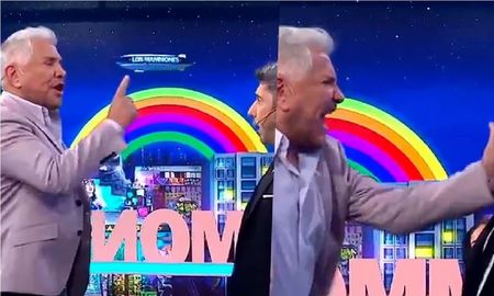 Arnaldo André le pegó a Jey Mammón en Los Mammones Arnaldo André le pegó a Jey Mammón en Los Mammones