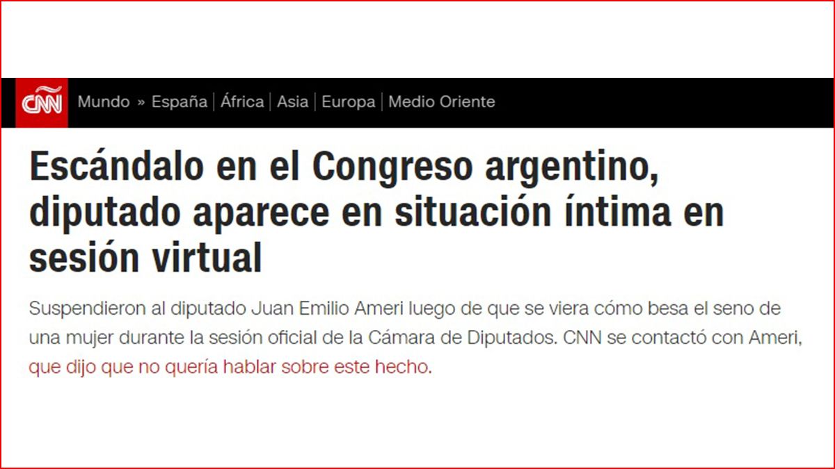 Así tituló CNN.