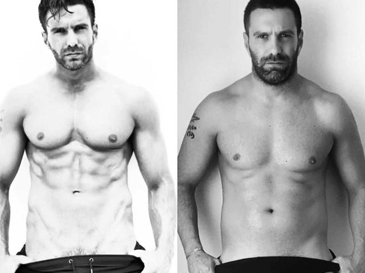 El antes y después de Santiago Caamaño.