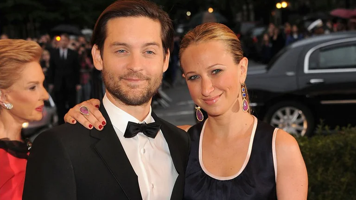Tobey Maguire y Jennifer Meyer, madre de sus dos hijos.