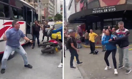 Un colectivero discutió con un motociclista y lo atacó a machetazos Un colectivero discutió con un motociclista y lo atacó a machetazos