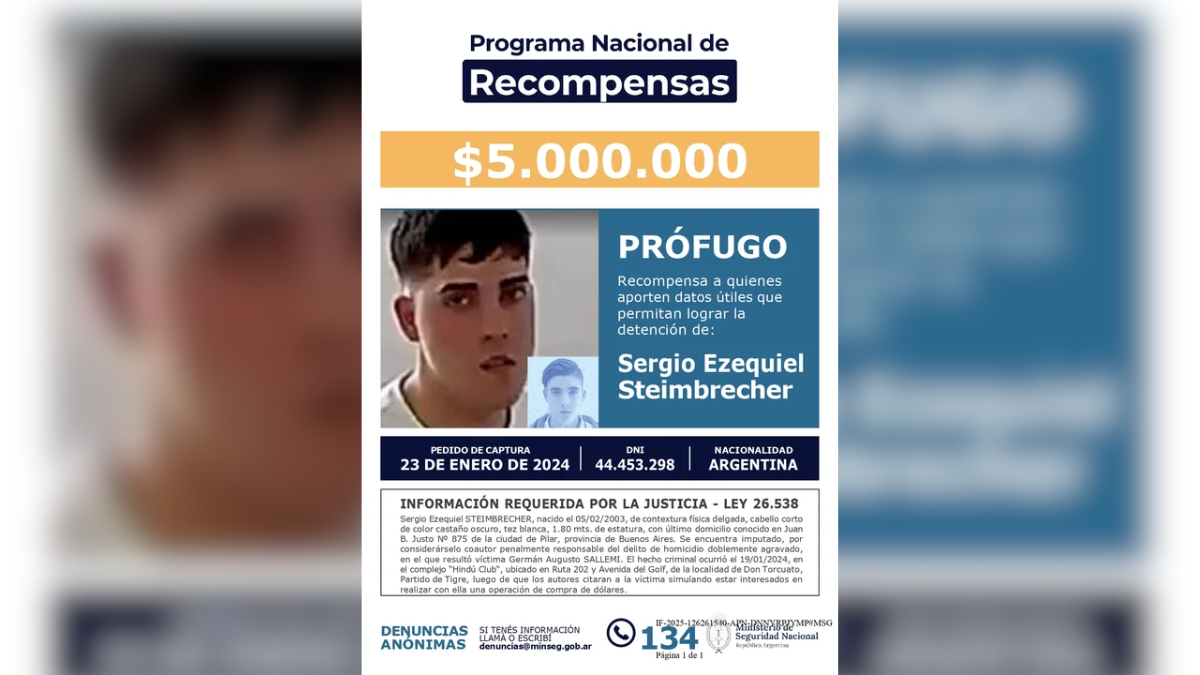 Sergio Ezequiel Steimbrecher está acusado de ser coautor del crimen de Germán Augusto Sallemi durante una falsa operación de compra de dólares. Sergio Ezequiel Steimbrecher está acusado de ser coautor del crimen de Germán Augusto Sallemi durante una falsa operación de compra de dólares.