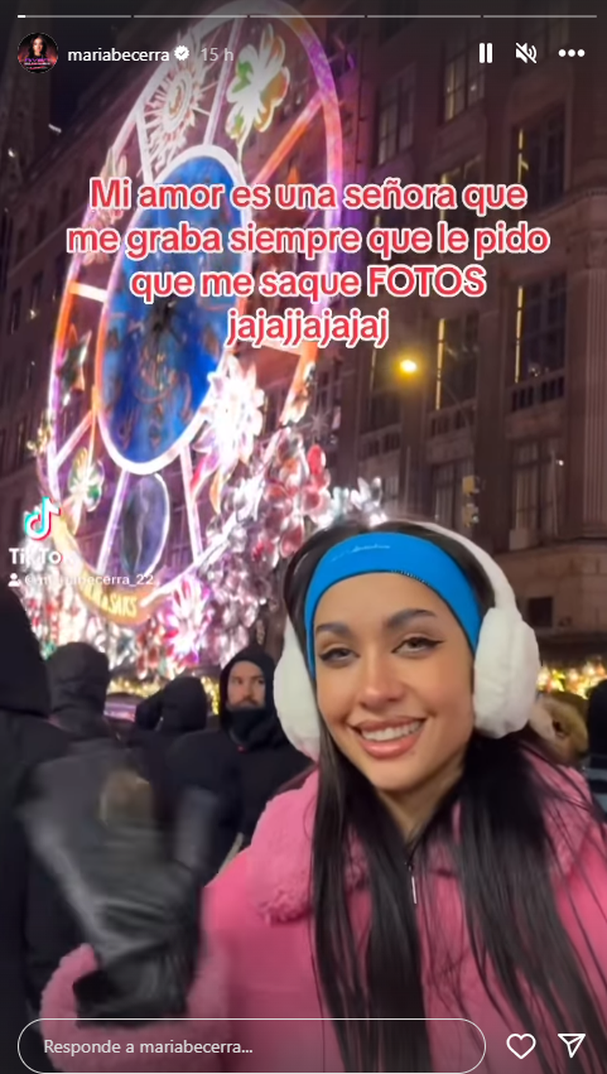 María Becerra en New York. María Becerra en New York.