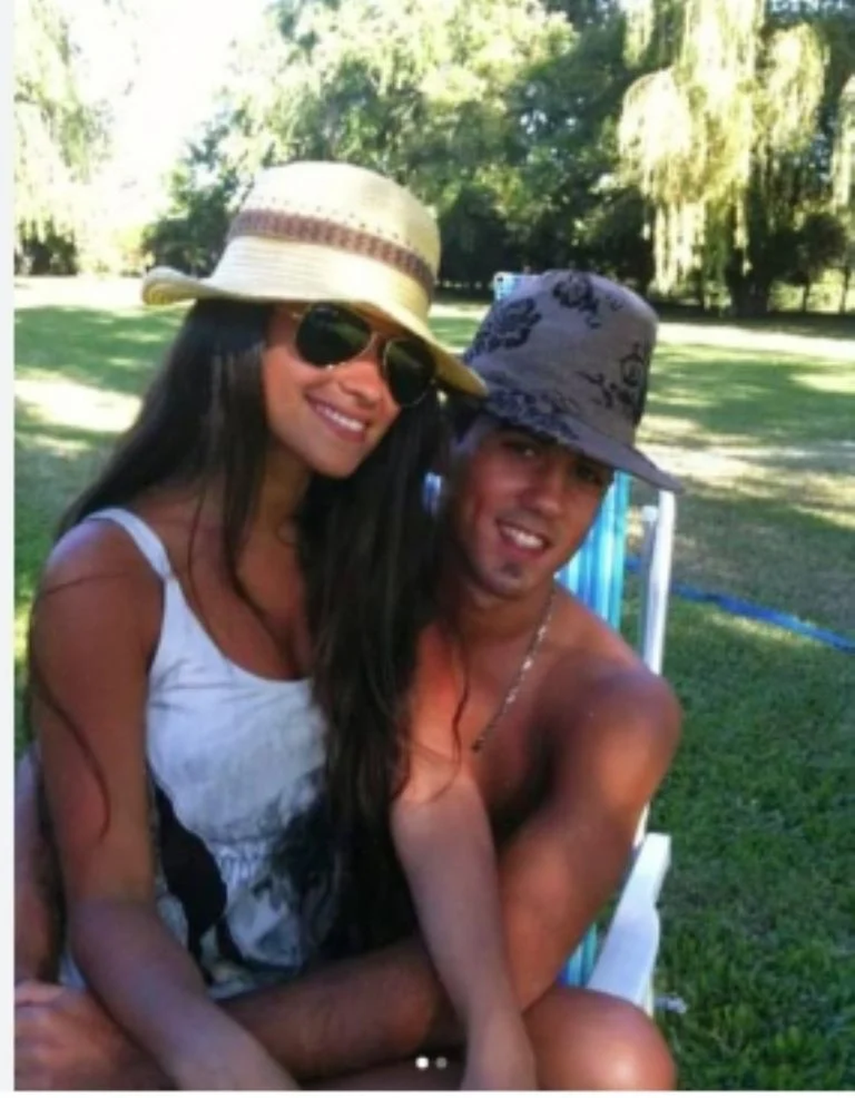 Antonela Roccuzzo y su ex novio, Chad. Antonela Roccuzzo y su ex novio, Chad.