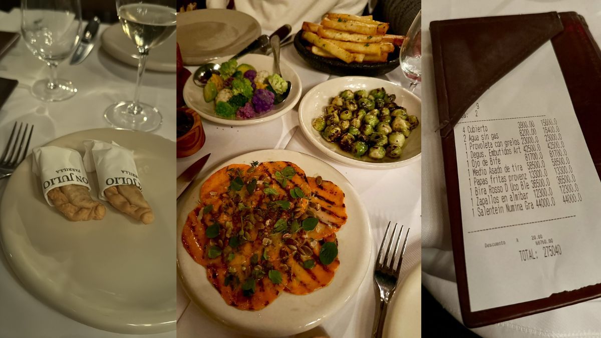 En Don Julio también se pueden pedir platos muy ricos que no tengan carne. 