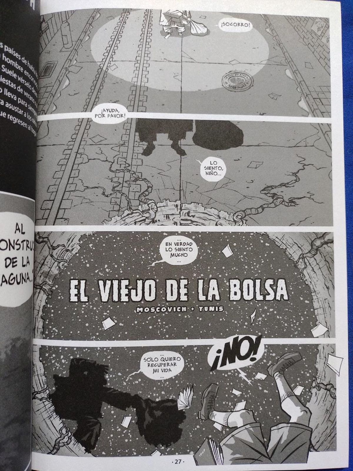 En el Viejo de la Bolsa, Nacho Yunis deja claras referencias a Alicia de Lewis Carroll.