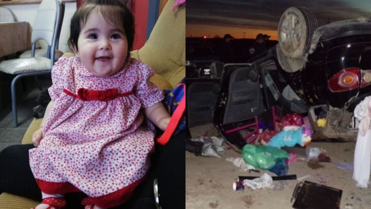 Un milagro llamado Chloe: volcaron en la ruta