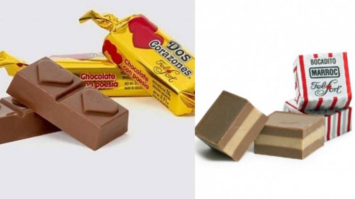 Los dos chocolates FelFort que Felipe Fort quiere modificar.