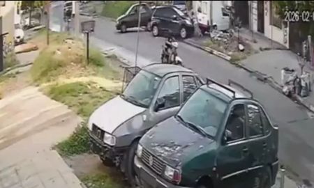 El choque fatal quedó registrado por cámaras de seguridad.