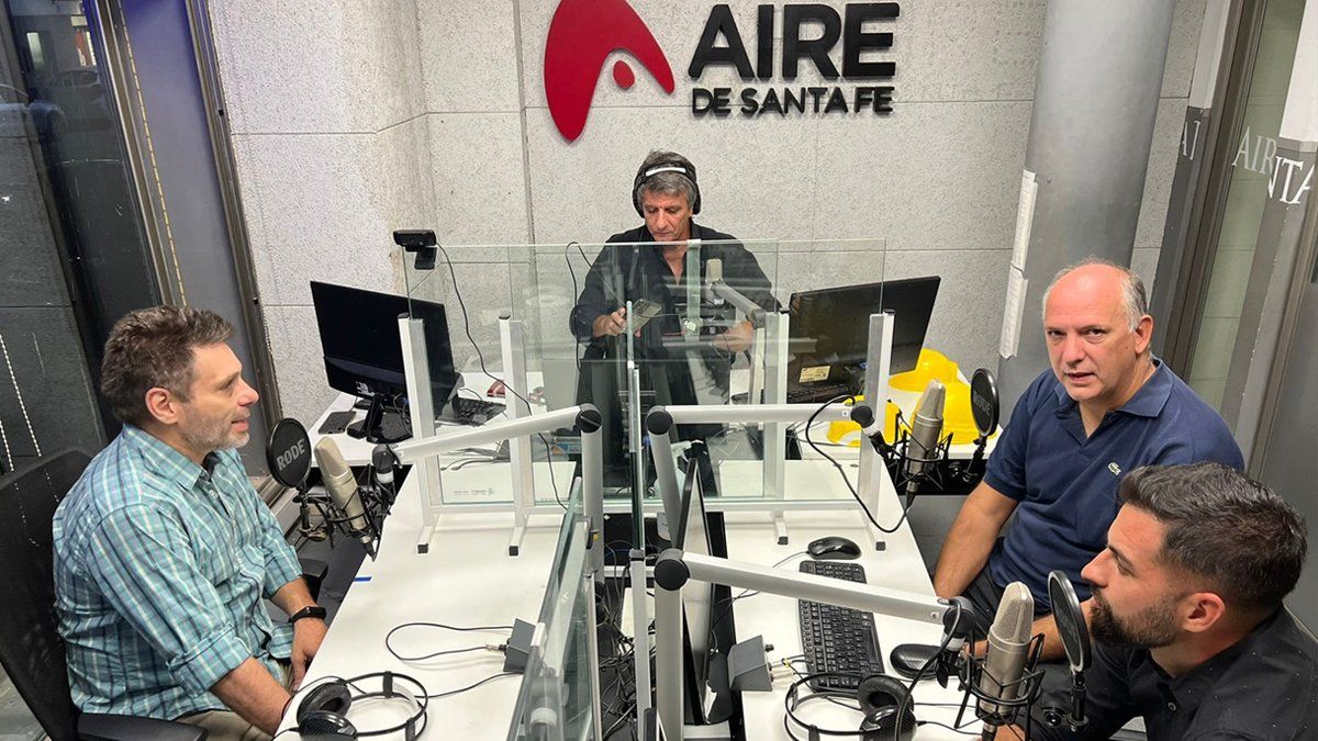 Roberto Calvi, Marcelo Ricardo y Adriel Driussi compartieron sus recuerdos en AIRE junto a Luis Mino.