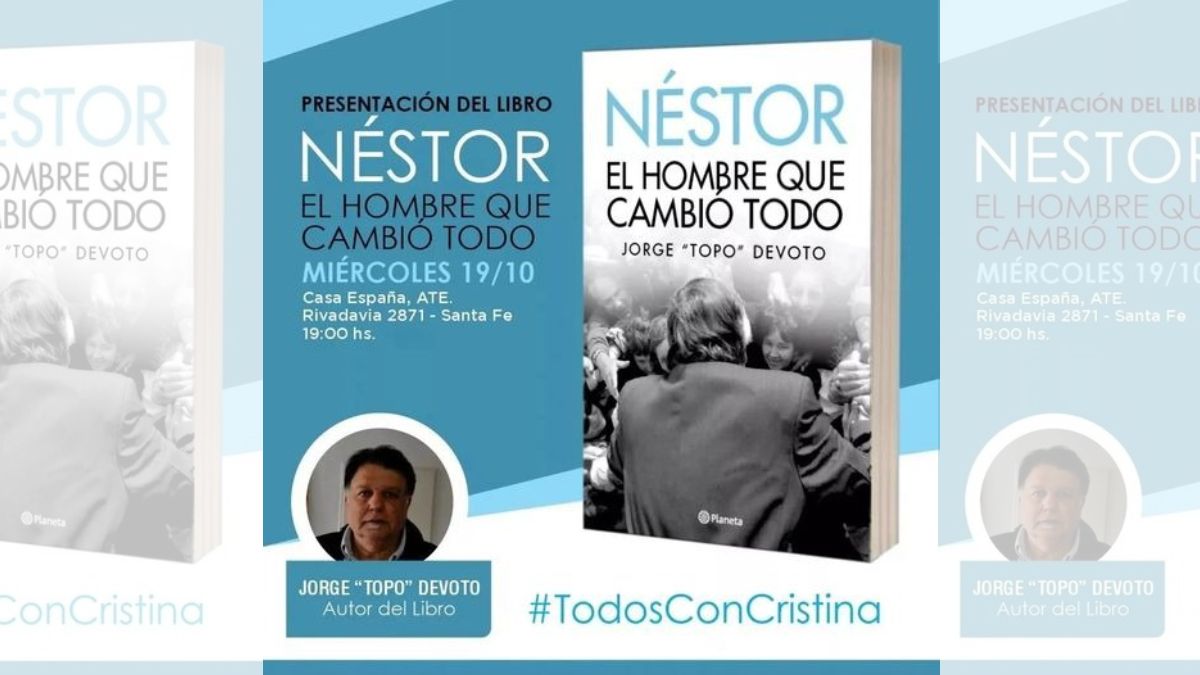 Este miércoles se presentará el libro sobre Néstor Kirchner en ATE Casa España.