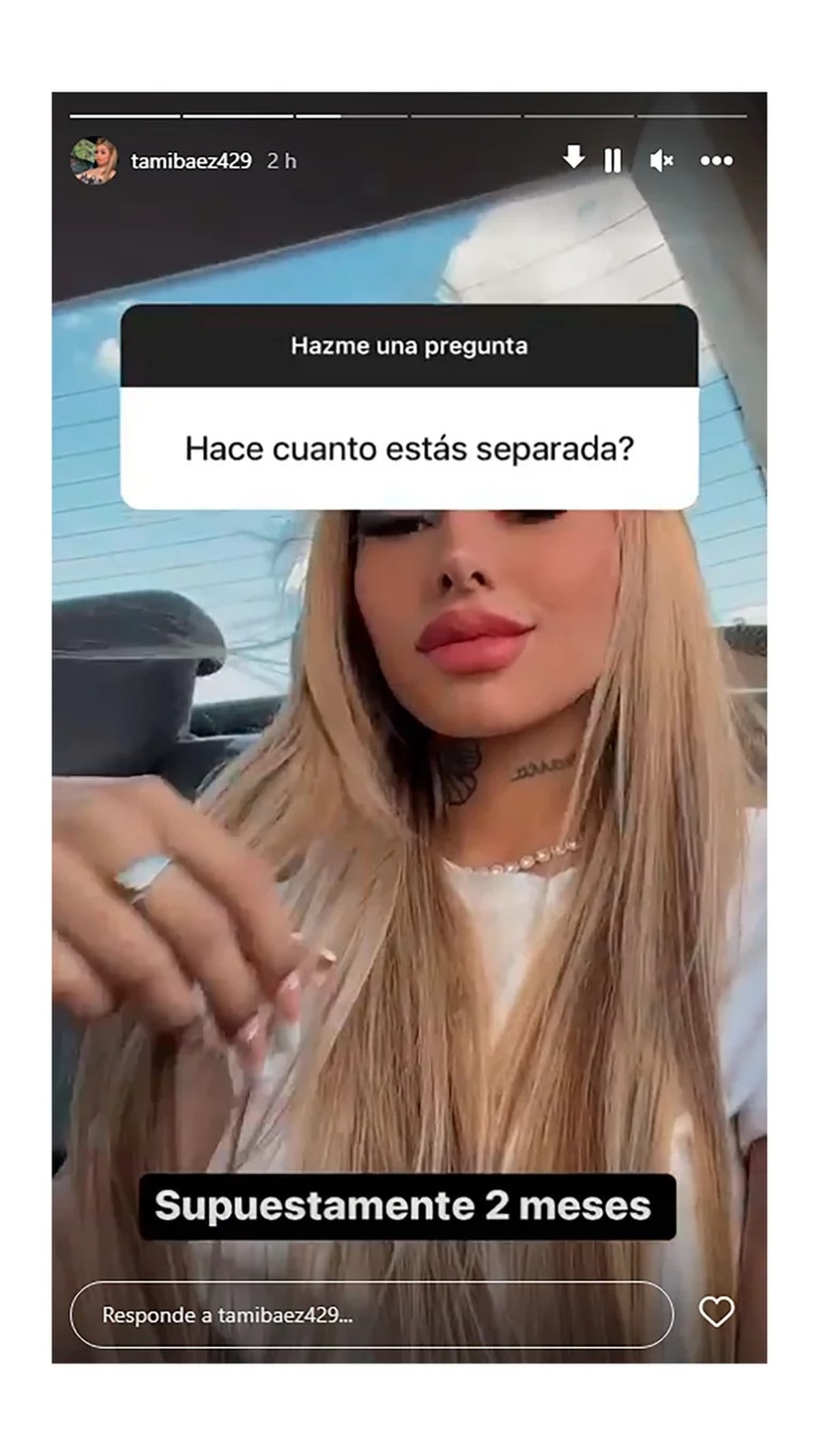 L-Gante y Tamara Báez estarían separados.