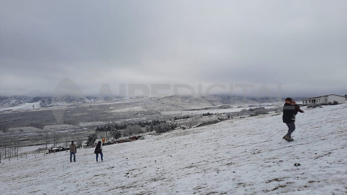 Los valles nevados este fin de semana en Tucumán.